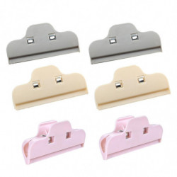 6Pcs Food Storage Sealing Clips Reusable Kitchen Tool Plastic Snack Food Tea Bag Sealing Clip for Ki-ZZY 6Pcs Food Storage Sealing Clips Reusable Kitchen Tool Plastic Snack Food Tea Bag Sealing Clip for Ki-ZZY