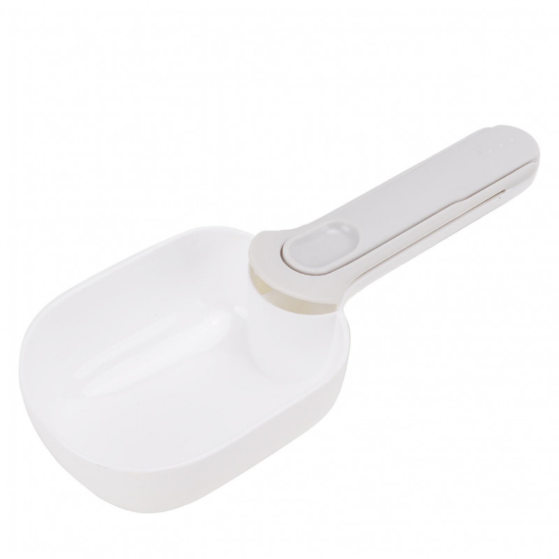 Dog Food Scoop with Long Handle and Clip Design for Cats and Dogs