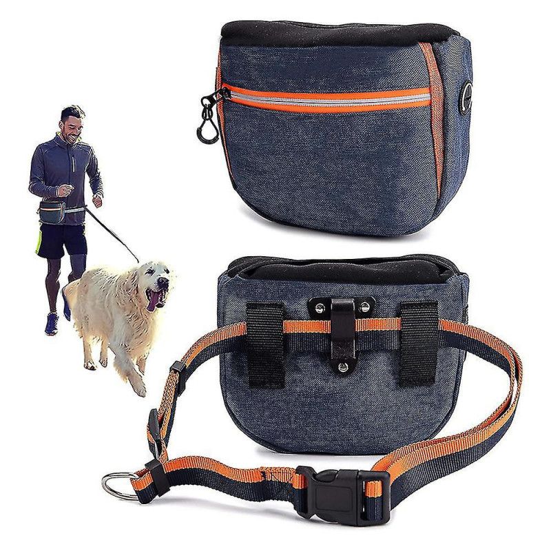 Dog Treat Pouch Bag pour, Sac Wal portable pour chiens à fermeture automatique avec ceinture adjable, sac pour [...]