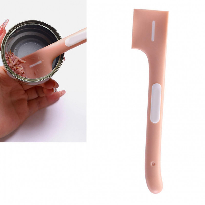 Pet Food Mixing Spoon Long Handle Canned Scoop for Cats and Dogs Convenient Feeding Tool