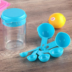 Wharick 7Pcs/Set Plastic Measuring Cup Spoon Flour Milk Baking Tool Kitchen Supplies Wharick 7Pcs/Set Plastic Measuring Cup Spoon Flour Milk Baking Tool Kitchen Supplies