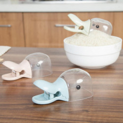 Food Scoop Clip Essential Creative Duck Mouth Shape Transparent Cat Dog Food Shovel for Sealing Food Scoop Clip Essential Creative Duck Mouth Shape Transparent Cat Dog Food Shovel for Sealing