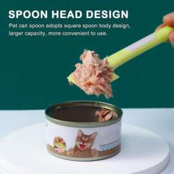 4pcs Multifunctional Wet Pet Food Can Spoon Healthy Long Handle For Dogs Feeding 4pcs Multifunctional Wet Pet Food Can Spoon Healthy Long Handle For Dogs Feeding