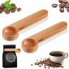 2 Pcs Wooden Coffee Scoop and Bag Clip,Tablespoon Measuring Scoop,Coffee Bags Sealer,for Ground Bea