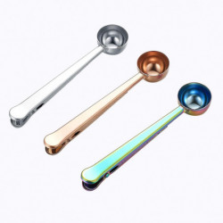 Coffee Scoop Clip,Stainless Steel Coffee Scoop Bag Clip,Multifunction Coffee Scoop with Clip,for Co Coffee Scoop Clip,Stainless Steel Coffee Scoop Bag Clip,Multifunction Coffee Scoop with Clip,for Co