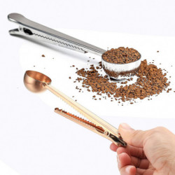 Coffee Scoop Clip,Stainless Steel Coffee Scoop Bag Clip,Multifunction Coffee Scoop with Clip,for Co Coffee Scoop Clip,Stainless Steel Coffee Scoop Bag Clip,Multifunction Coffee Scoop with Clip,for Co
