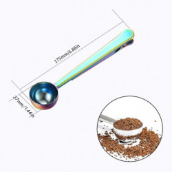 Coffee Scoop Clip,Stainless Steel Coffee Scoop Bag Clip,Multifunction Coffee Scoop with Clip,for Co Coffee Scoop Clip,Stainless Steel Coffee Scoop Bag Clip,Multifunction Coffee Scoop with Clip,for Co