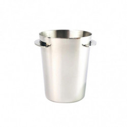 OuZhan Dosing Cup Detachable Design Polished Smooth Surface Stainless Steel Powder Feeder for Coffee OuZhan Dosing Cup Detachable Design Polished Smooth Surface Stainless Steel Powder Feeder for Coffee