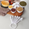 10Pcs Measuring Spoon Stackable Hanging Hole Convenient Storage Non-slip High Precision Measurement
