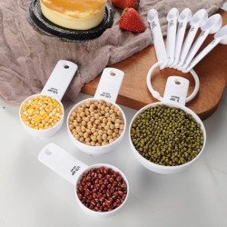 10Pcs Measuring Spoon Stackable Hanging Hole Convenient Storage Non-slip High Precision Measurement 10Pcs Measuring Spoon Stackable Hanging Hole Convenient Storage Non-slip High Precision Measurement