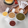 10Pcs Measuring Spoon Stackable Hanging Hole Convenient Storage Non-slip High Precision Measurement