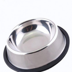 1 Pc Stainless Steel Durable Pet Dog Cat Feeding Food Non Slip Bowl Dish 1 Pc Stainless Steel Durable Pet Dog Cat Feeding Food Non Slip Bowl Dish