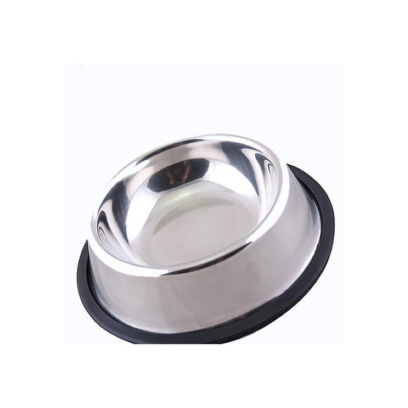 1 Pc Stainless Steel Durable Pet Dog Cat Feeding Food Non Slip Bowl Dish