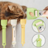 Long Handle Cat Strip Feeders Creativite Non-touching Hand Food Can Spoon for Cat's Use