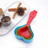 4pcs Measuring Spoon Cups Tea Coffee Flour Scoop Scale Plastic Cookie
