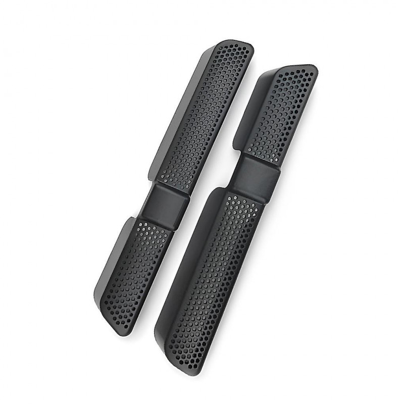 2x Black Eco-friendly And Durable Plastic For Easy Installation No