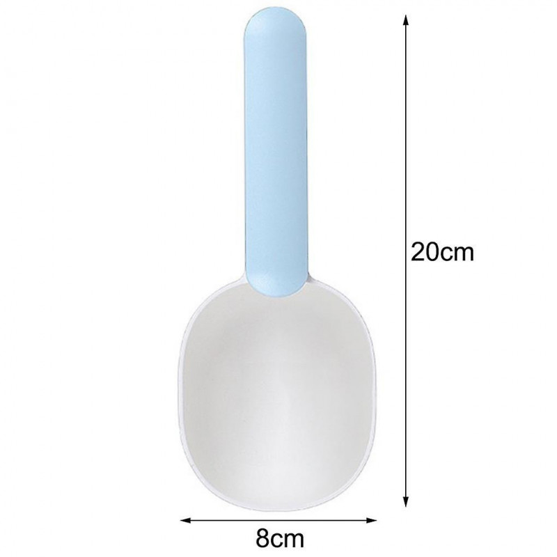 Multifunctional Dog Food Spoon Pet Feeding Spoon With Sealed Bag Clip