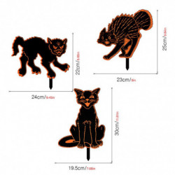 1/2 Black Signs Cat Durable And Stylish Garden Decoration For