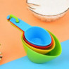 1 Set Measuring Spoon Hanging Hole Design Precise with Clear Scale Convenient DIY Cake Plastic Multi