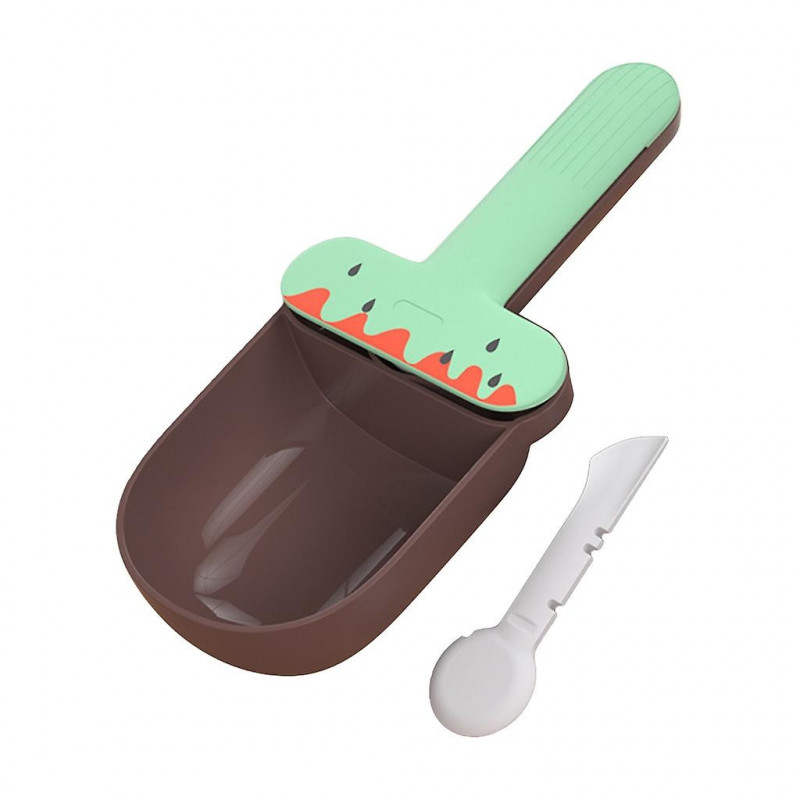 Pet Dogs Cat Food Scoop Scooper With Bag Clip, Pet Food Can Opener Spoon