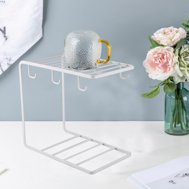 Kitchen Supplies Multi-Functional Innovative Iron Stand Supporter Drying Rack Water Bottle Mug Hold