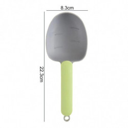 2Pcs Pet Food Spoon Long Handle Dog Feeding Scoop with Sealed Bag Clip Comfortable Grip Cat Food