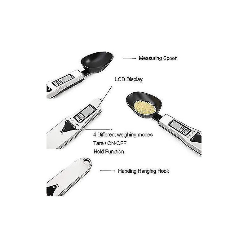 Cuillère à mesurer électronique, cuillère de balance numérique, cuillère de pesage électronique de cuisine avec [...]