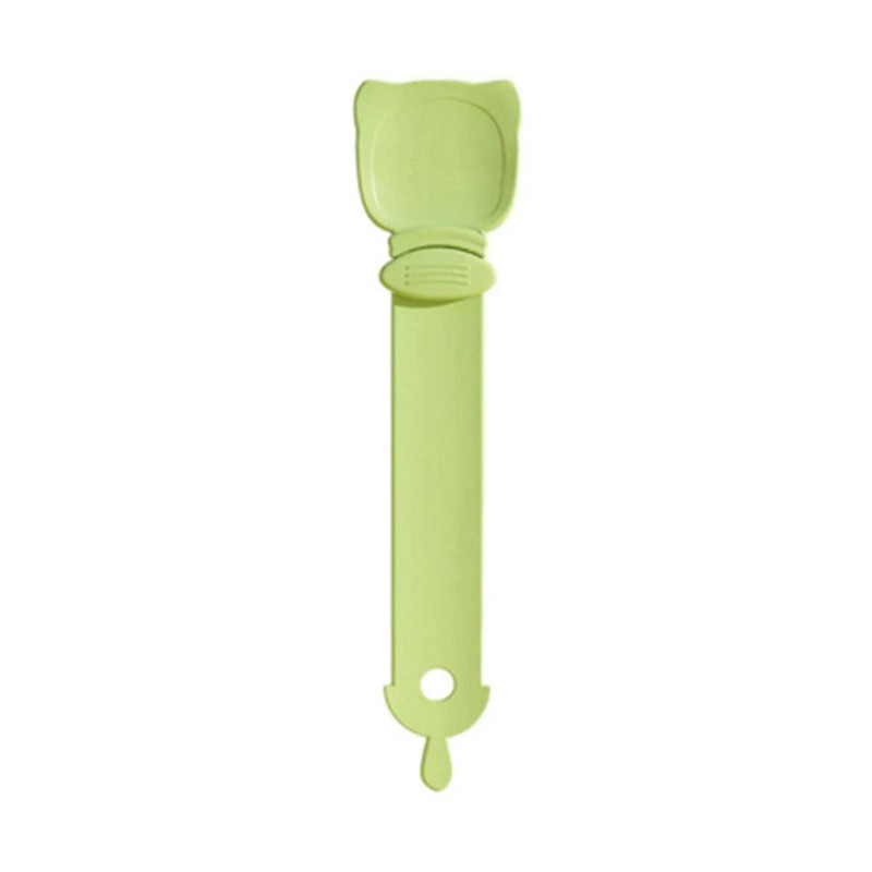 Pet Feeder Spoon Cat Snack Liquid Food Squeeze Tools Multifunctional Cat Feeding Spoon Green
