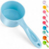 Sturdy Melamine Food Scoop For Dogs Cats Birds, Measuring Cup, Long Comfortable Handle