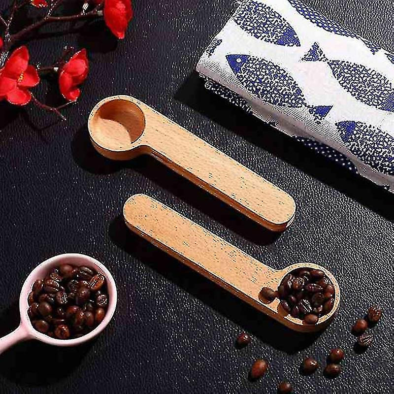 5 Pcs Scoop Bag Clip Measure Spoon 2-in-1 Compatible With ,tea