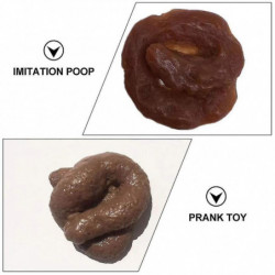 Set Of 1 Realistic Poop Dummy Poop Crap Dog Poop Halloween Easter Prank Props Gross Toys With Storage Bag