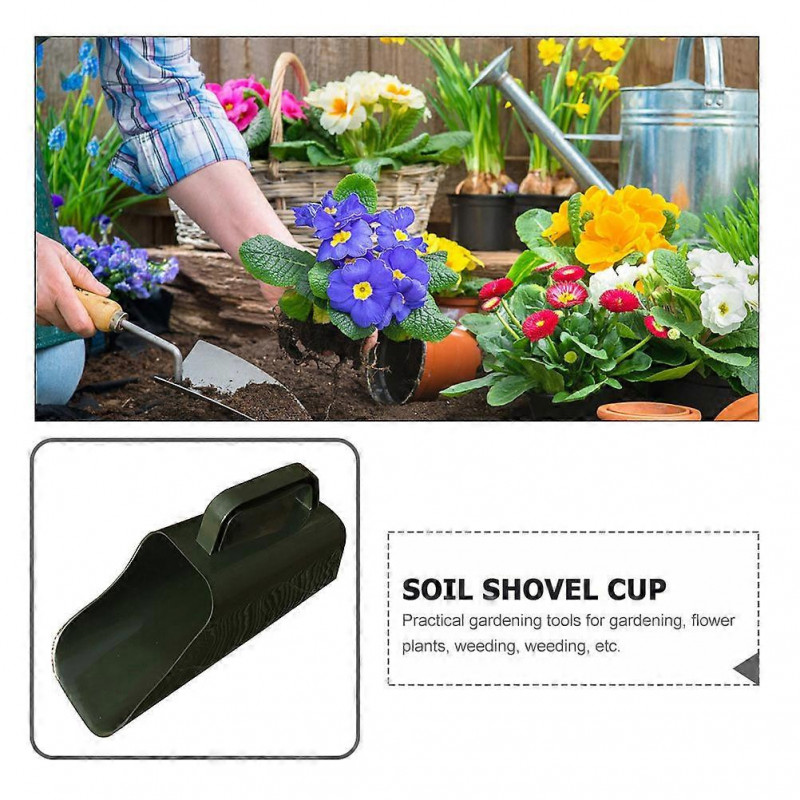 Multi-functional Soil Shovel Cup Handle Plastic Shovel Cup Bonsai Soil Scoop