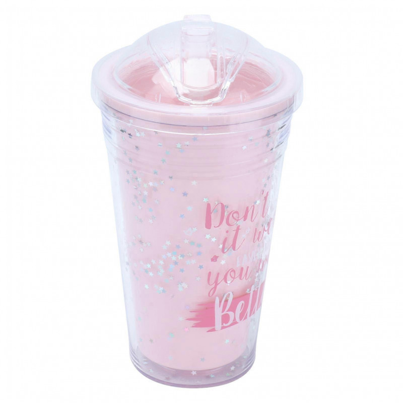 Gobelet d’eau Portable en plastique inoffensif 360 Couvercle d’étanchéité avec paille Grande Capacité Gobelet à [...]