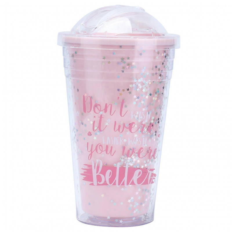 Gobelet d’eau Portable en plastique inoffensif 360 Couvercle d’étanchéité avec paille Grande Capacité Gobelet à [...]