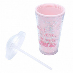 Gobelet d’eau Portable en plastique inoffensif 360 Couvercle d’étanchéité avec paille Grande Capacité Gobelet à [...]