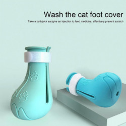 4Pcs Cat Claw Cover Soft Anti-Scratch Silicone Pet Cat Kitten Bath Paw Cover Boot Pet Supplies Mengxi 4Pcs Cat Claw Cover Soft Anti-Scratch Silicone Pet Cat Kitten Bath Paw Cover Boot Pet Supplies Mengxi