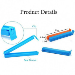 10pcs Kitchen Storage Snack Food Seal Sealing Bag Clip Sealer Clamp Plastic Tool 10pcs Kitchen Storage Snack Food Seal Sealing Bag Clip Sealer Clamp Plastic Tool