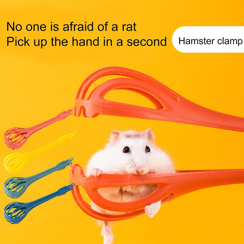 Hamster Catch Clip Simple Operation Comfortable Grip Cage Cleaning Long Handle Clip Tool Pet Supplies Mengxi
