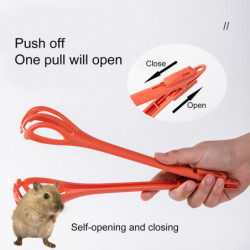 Hamster Catch Clip Simple Operation Comfortable Grip Cage Cleaning Long Handle Clip Tool Pet Supplies Mengxi Hamster Catch Clip Simple Operation Comfortable Grip Cage Cleaning Long Handle Clip Tool Pet Supplies Mengxi