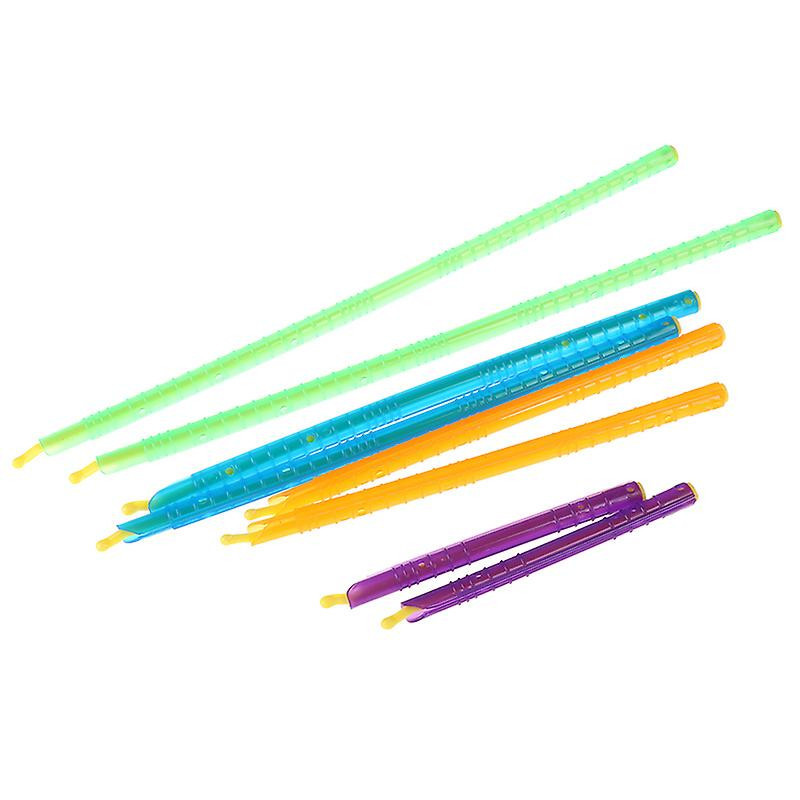 8pcs Useful Plastic Bag Clip Seal Stick Storage Bar Storage Bag Sealer Clamp