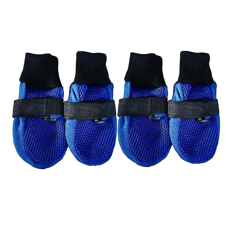 Pet Breathable Mesh Shoes Pet Leisure Walking Shoes Pet Supplies For Dog Puppy (blue, Size S)