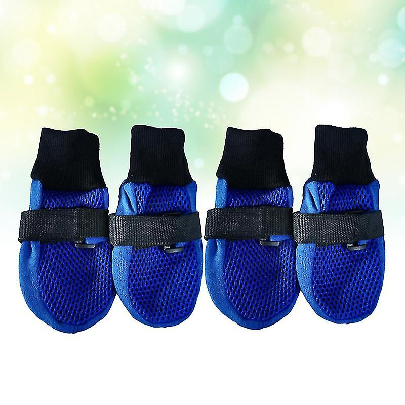 Pet Breathable Mesh Shoes Pet Leisure Walking Shoes Pet Supplies For Dog Puppy (blue, Size S)