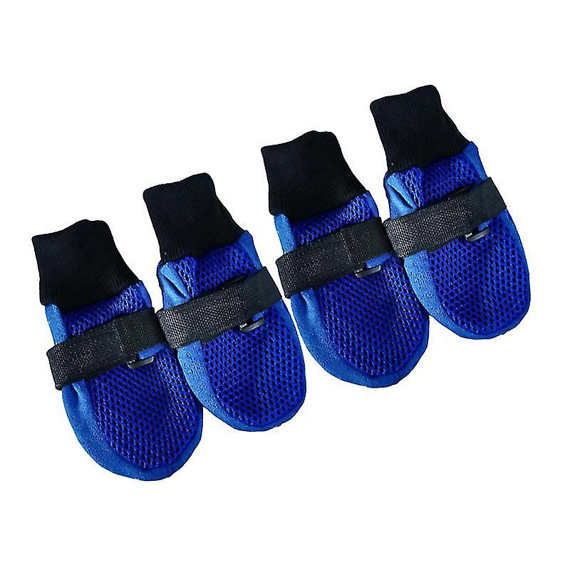 Pet Breathable Mesh Shoes Pet Leisure Walking Shoes Pet Supplies For Dog Puppy (blue, Size S)
