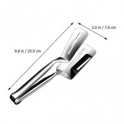 1 Pc Stainless Steel Food Clip Household Fried Fish Tong Steak Serving Clamp 1 Pc Stainless Steel Food Clip Household Fried Fish Tong Steak Serving Clamp