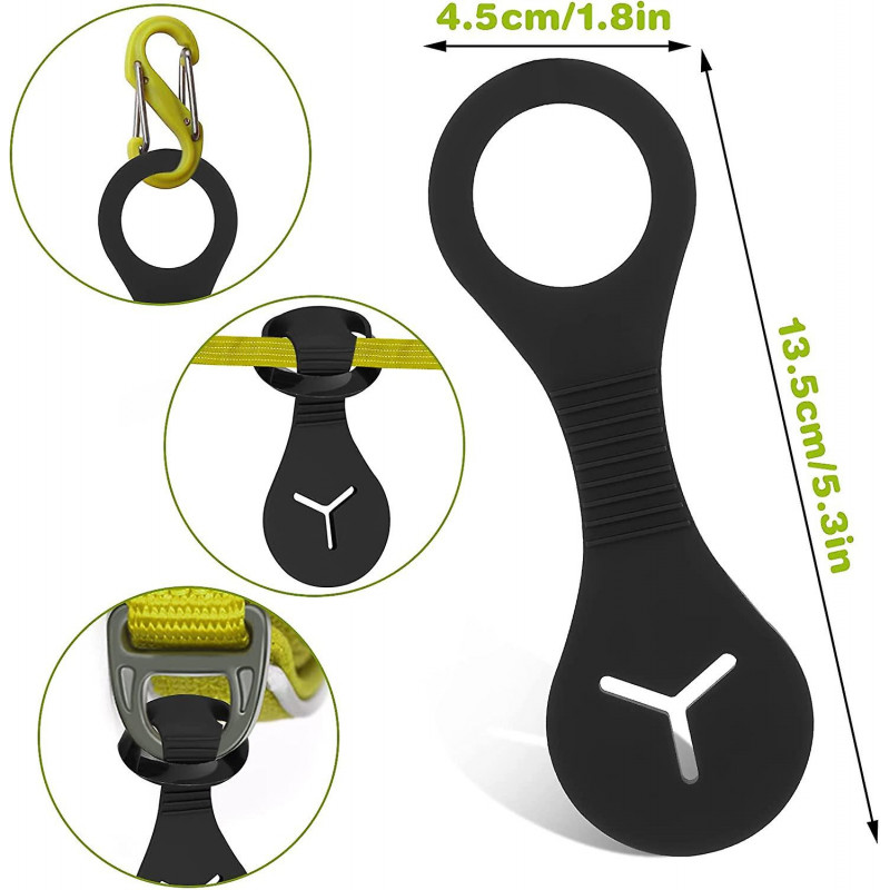 Dog Poop Bag Holder, Dog Leash Waste Bag Holder Silicone Dog Poop Bag Dispenser For Dog Walking Bike Accessory [...]