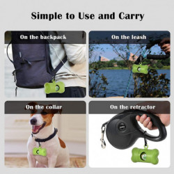 Sacs de caca de chien, paquet de 20 rouleaux de 90, 9 x 13 caca biodégradables et compostables