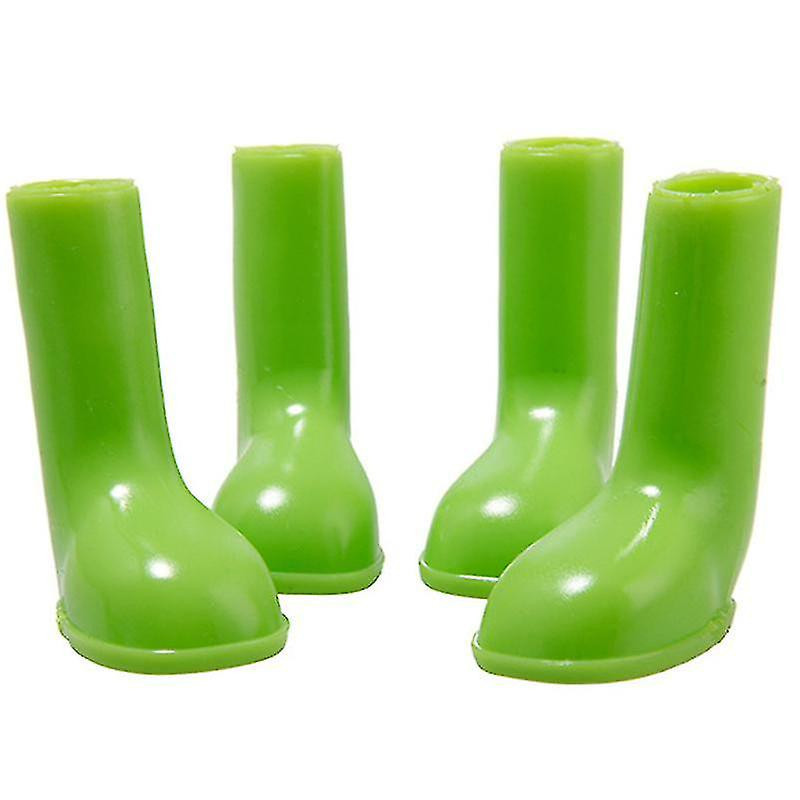 4 Pcs Pet Rain Boots Chaussures Stretchy Waterproof Anti-slip Portable Pour Chien Chiot