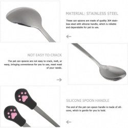 4Pcs Dog Cat Spoon Pet Can Spoon Stainless Steel Pet Food Spoon Cat Claw Spoon 4Pcs Dog Cat Spoon Pet Can Spoon Stainless Steel Pet Food Spoon Cat Claw Spoon