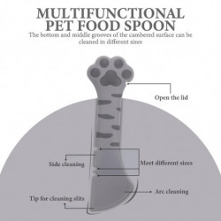 Silicone Cat Wet Food Spoon Manual Can Opener Multi-functional Pet Food Can Scoop Silicone Cat Wet Food Spoon Manual Can Opener Multi-functional Pet Food Can Scoop