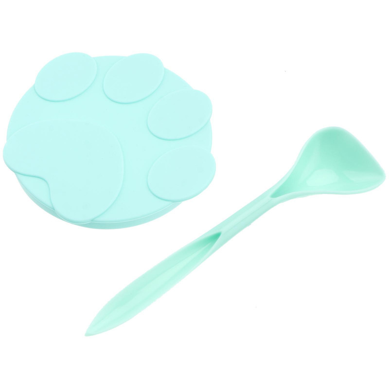 1 Set of Silicone Can Covers Pet Food Spoon Pet Feeding Spoon Silicone Can Lid